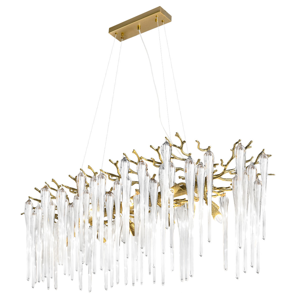 Подвесная люстра 100 см, Loft IT Waterfall 10350/1000L AB, бронза