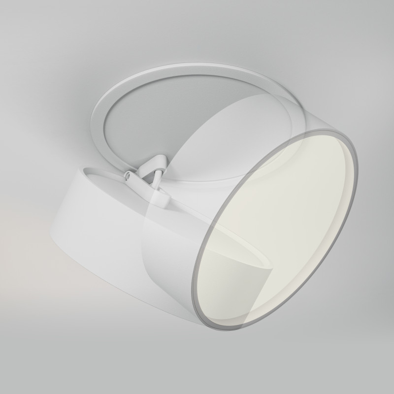 Встраиваемый светильник 12*12*6,6 см, LED, 18W, 3000К, Maytoni Technical ONDA DL024-18W3K-W белый