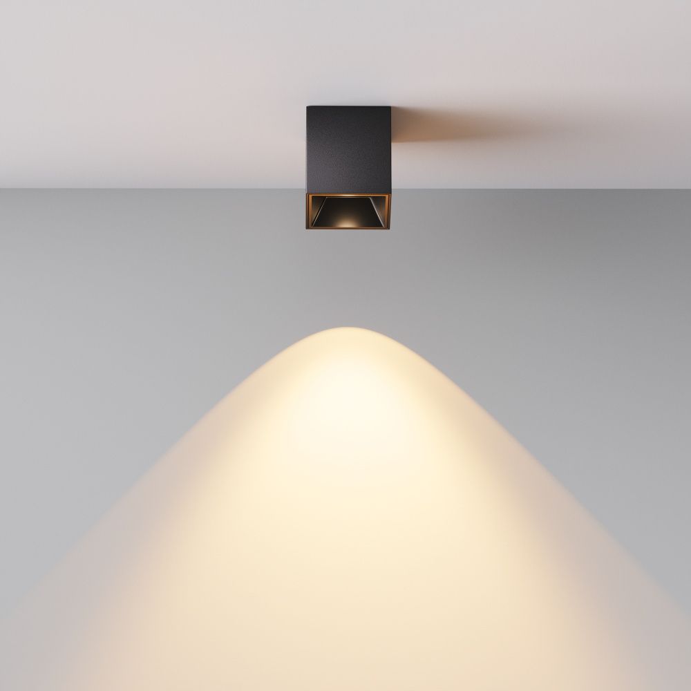 Светильник  C064CL-5W2.7K-SQ-B 5,3*5,3*-6 см, *LED*5W, K, Maytoni technical Alfa LED C064CL-5W2.7K-SQ-B, Черный