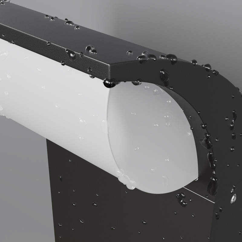 Светильник настенный 10*10,5*20 см, LED, 7W, 3000К, Maytoni Stock O446WL-L7GF3KSR серый