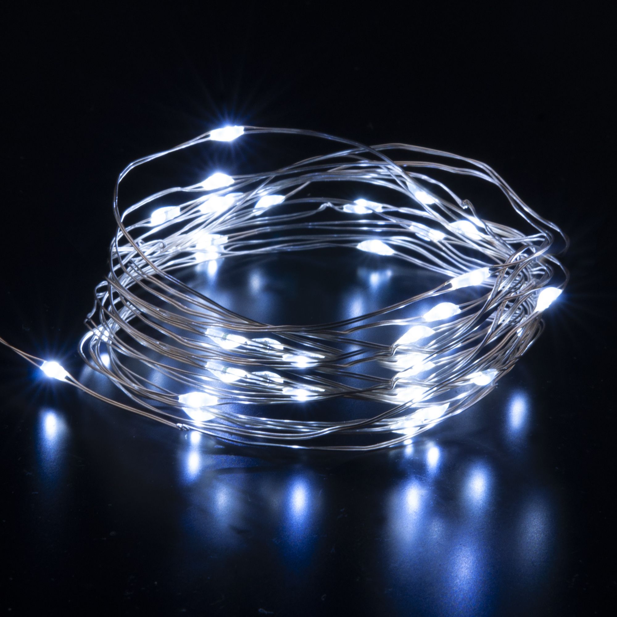 Гирлянда нить Роса белый 5м IP20 400-007 500* см, LED *1W, 6500 К, Elektrostandard