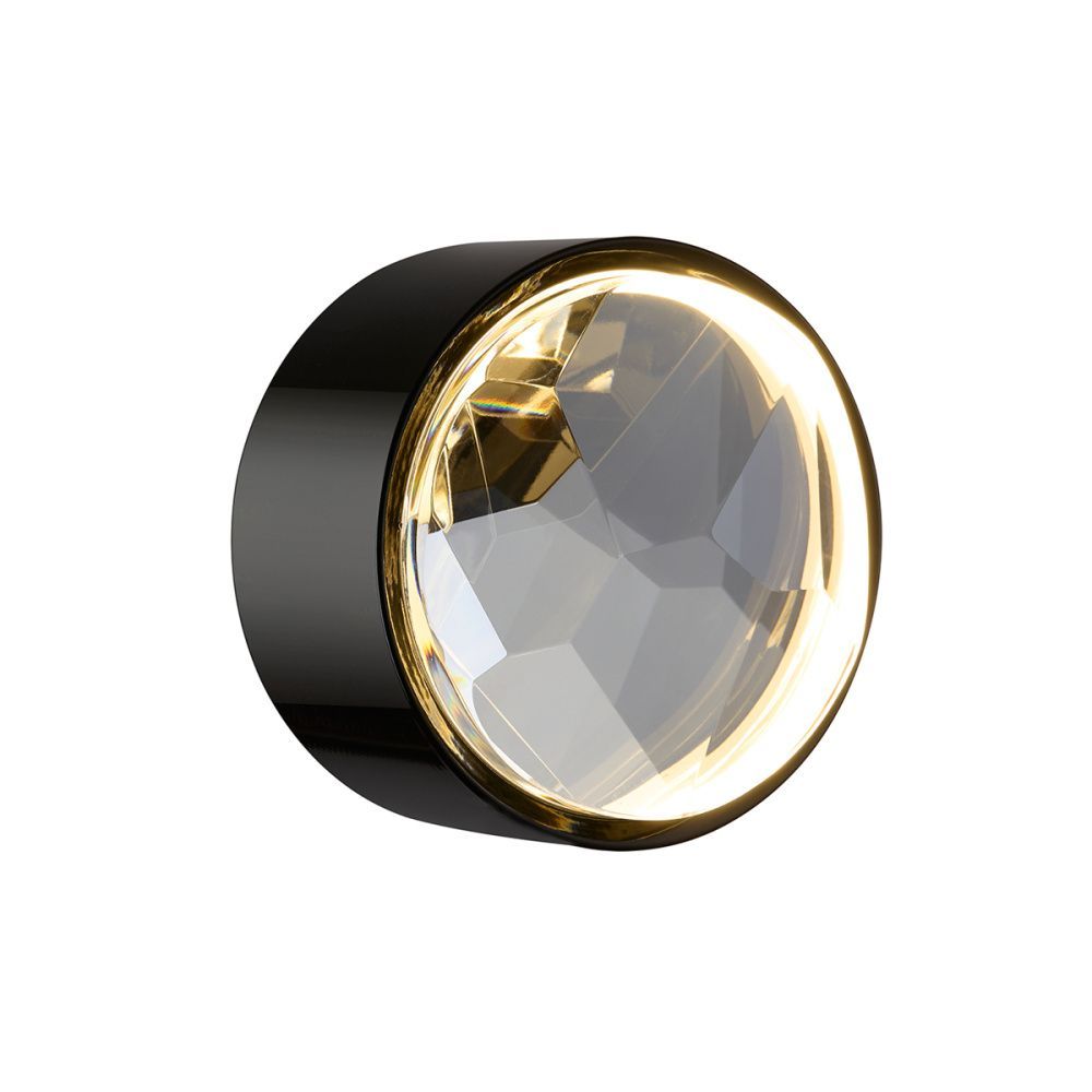 Светильник 13 см, 5W, 3000-4000K, Odeon Light 7174/5WL, черный-хрусталь
