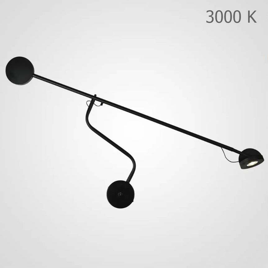 Бра FLICK WALL 3000K 118*118*36 см, 1*LED*5W, 3000K, ImperiumLoft FLICK-WALL01, Чёрный