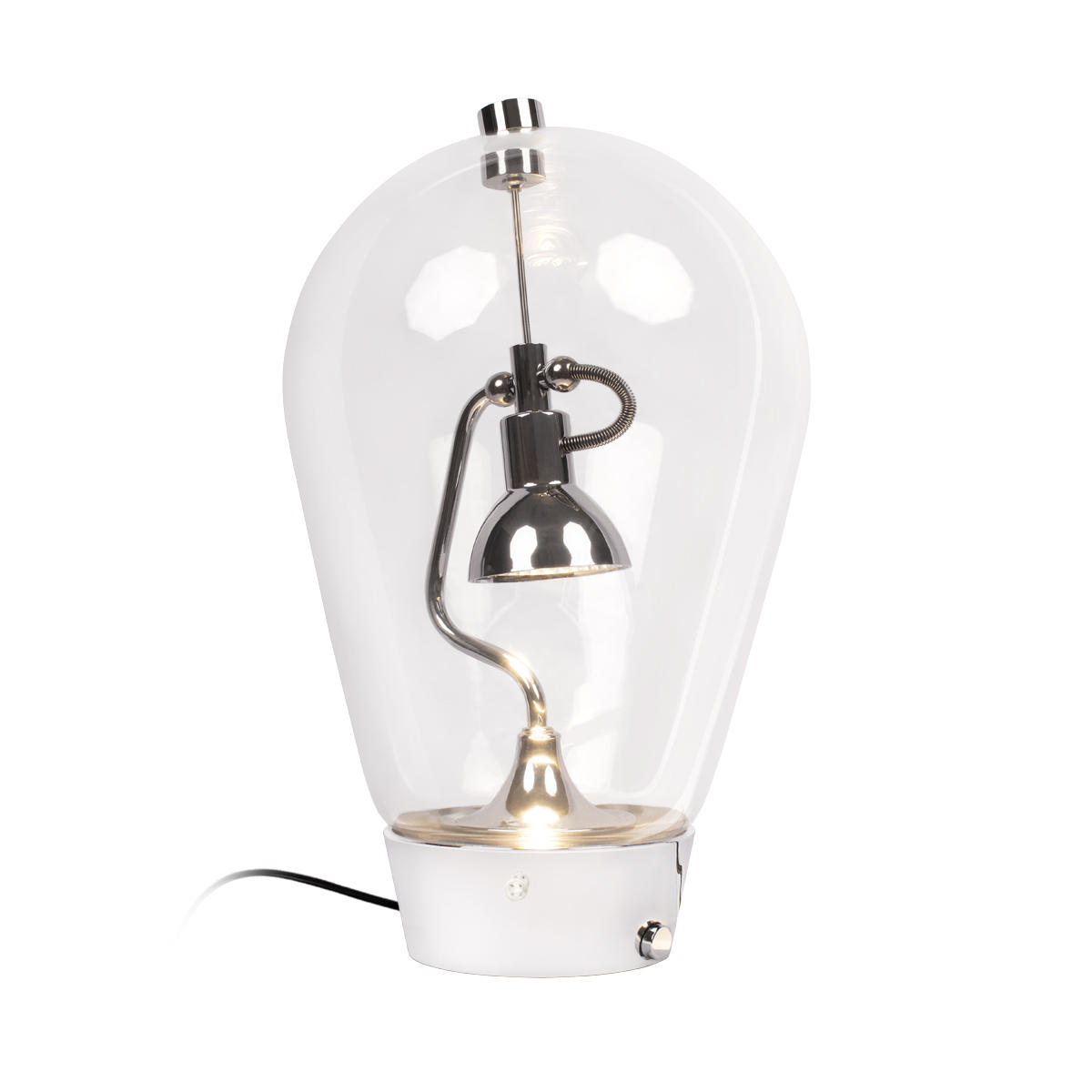 Настольная лампа 18*25 см, 1*LED*5W 3000К LOFT IT Bombilla 10295 хром