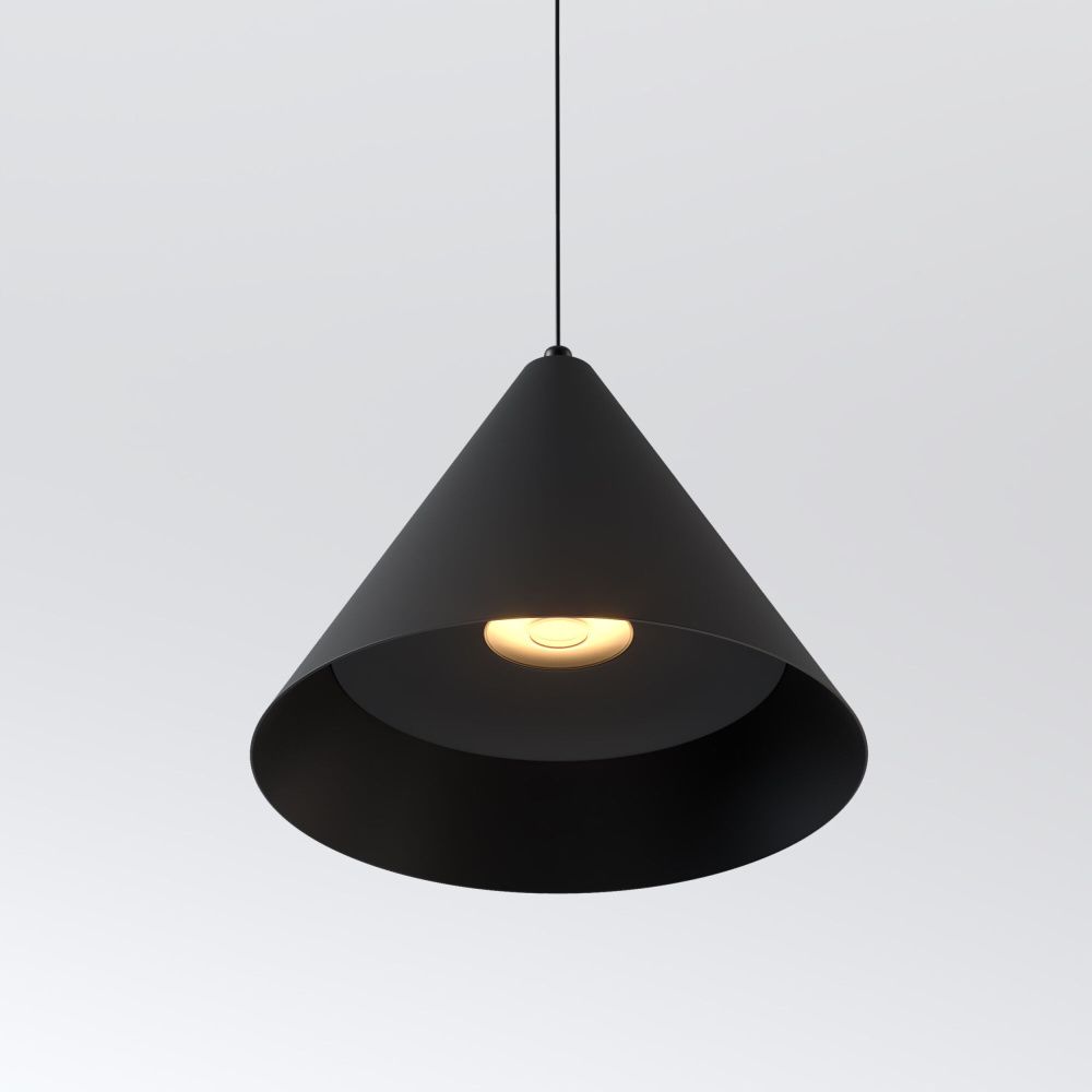 Подвесной акцентный светильник 20*20*130 см, LED, 16W, 3000K, Elektrostandard Conus 50316 LED, черный