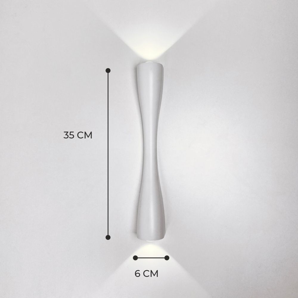 Светильник настенный SAPFIR SPF-9894 WHITE/БЕЛЫЙ  D350/H60/2/LED/6W/4500K ANIKA SPF24-07