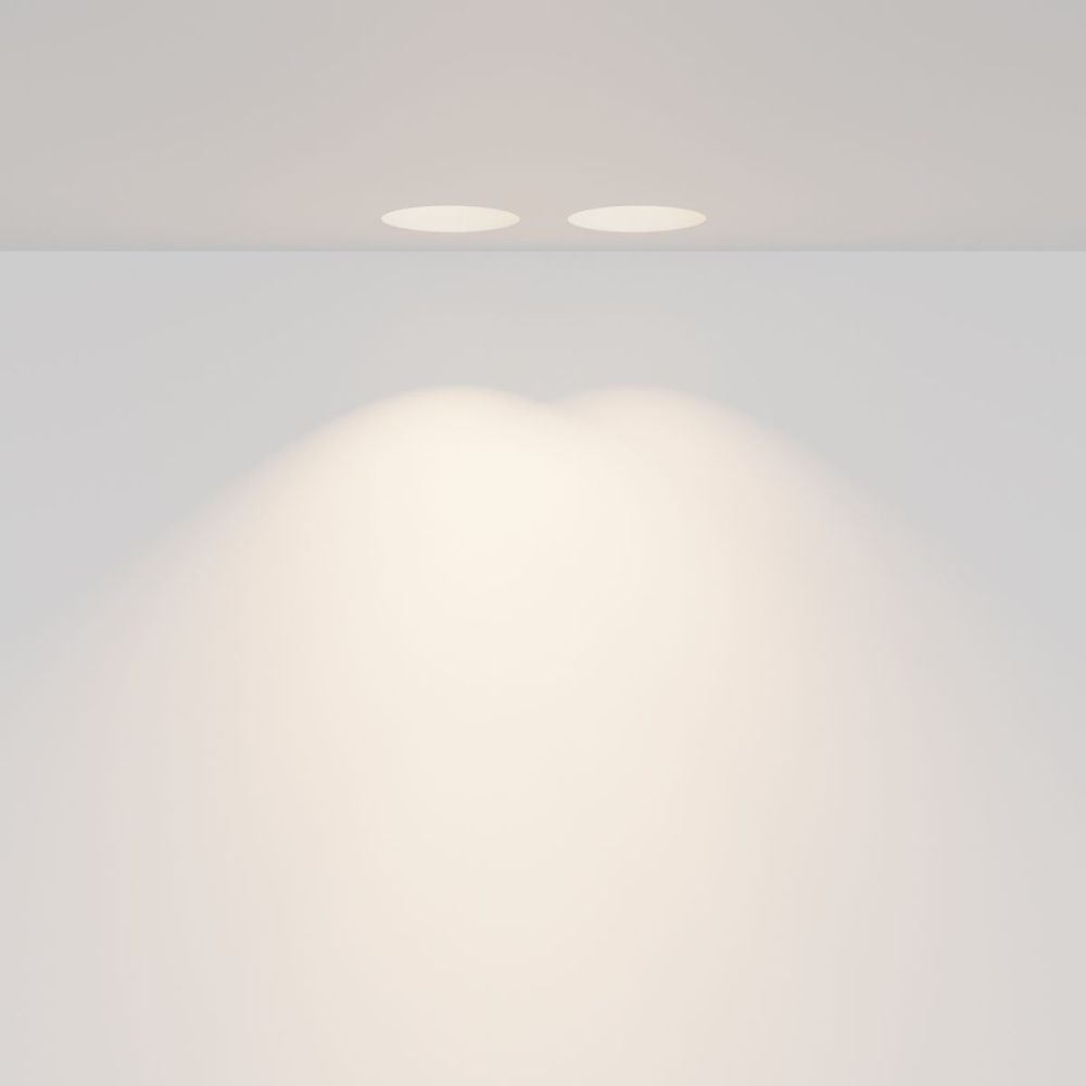 Встраиваемый светильник 19 см, Maytoni Technical Gyps Modern DL129-GU10-02-W, белый