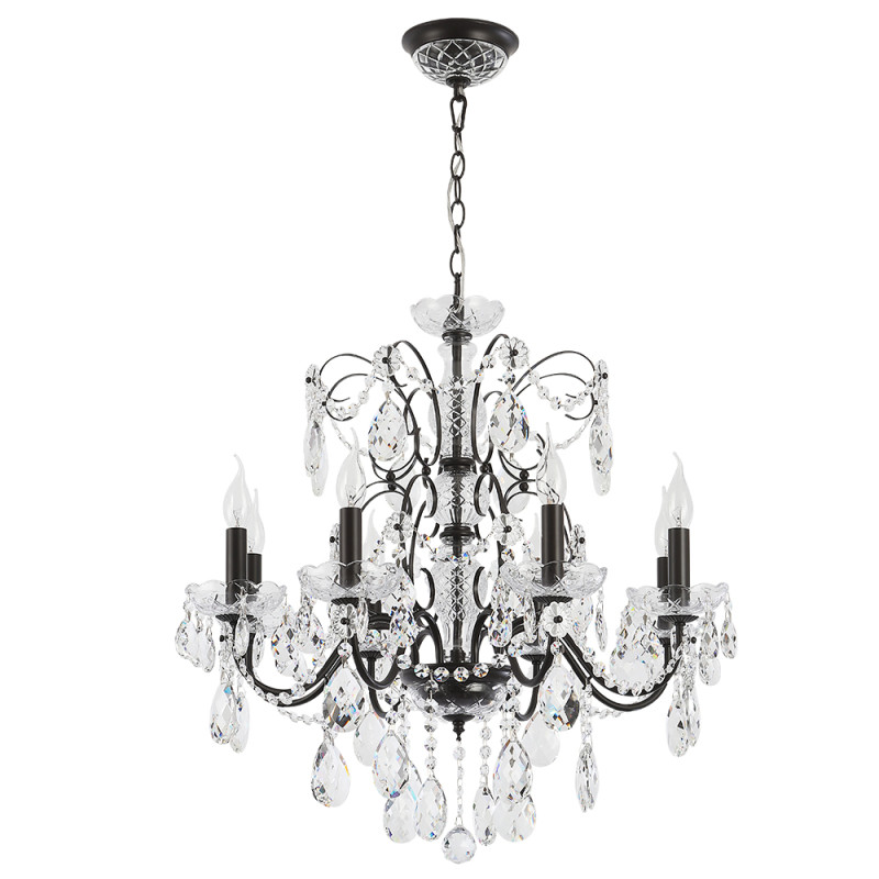 Светильник 68 см, Crystal Lux ODELIS SP8 BROWN, коричневый кофейный