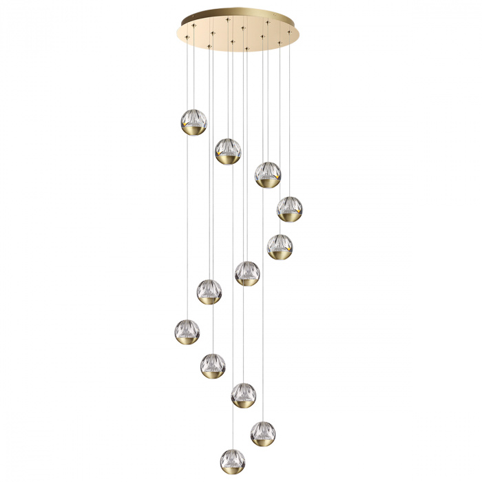Светильник 51 см, 60W, 2800Лм, Odeon Light 5101/60L, латунь