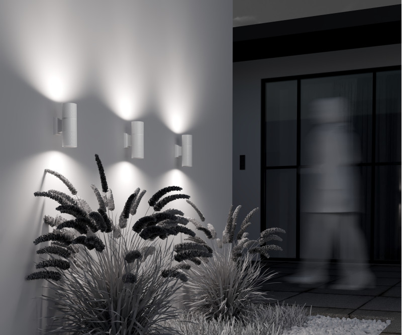 Светильник настенный 6,5*6,5*19 см, 2*GU10, 100W, Maytoni Bowery O583WL-02W белый