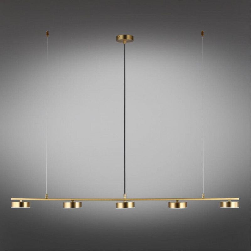 Подвесной светильник 120*10*30-140 см 35W, 4000K, Aployt Usia APL.047.13.35, бронзовый