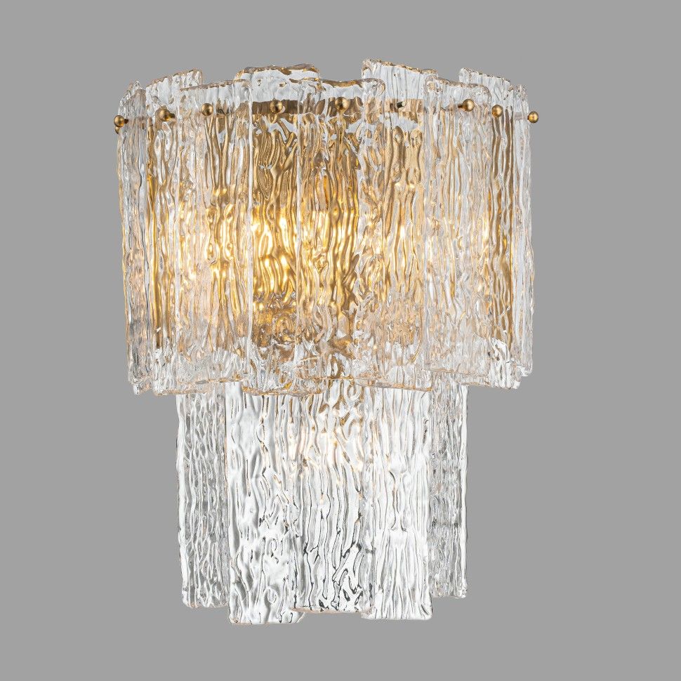 Бра 31-39 см, 3*Е14*60W, K, Belfast Harland 6315-B BR CL, Латунь