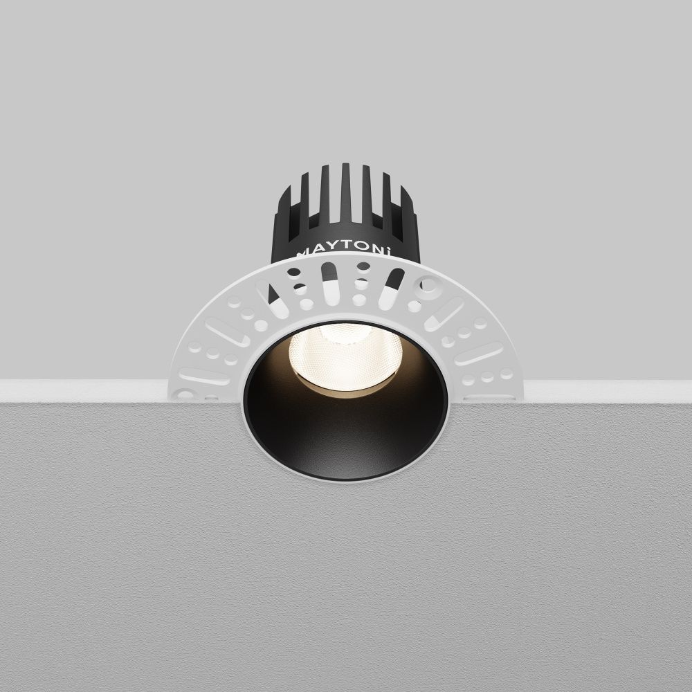Встраиваемый светильник  DL119-10W-4K-TRS-B **-8,2 см, *LED*10W, 4000K, Maytoni technical Dip DL119-10W-4K-TRS-B, Черный