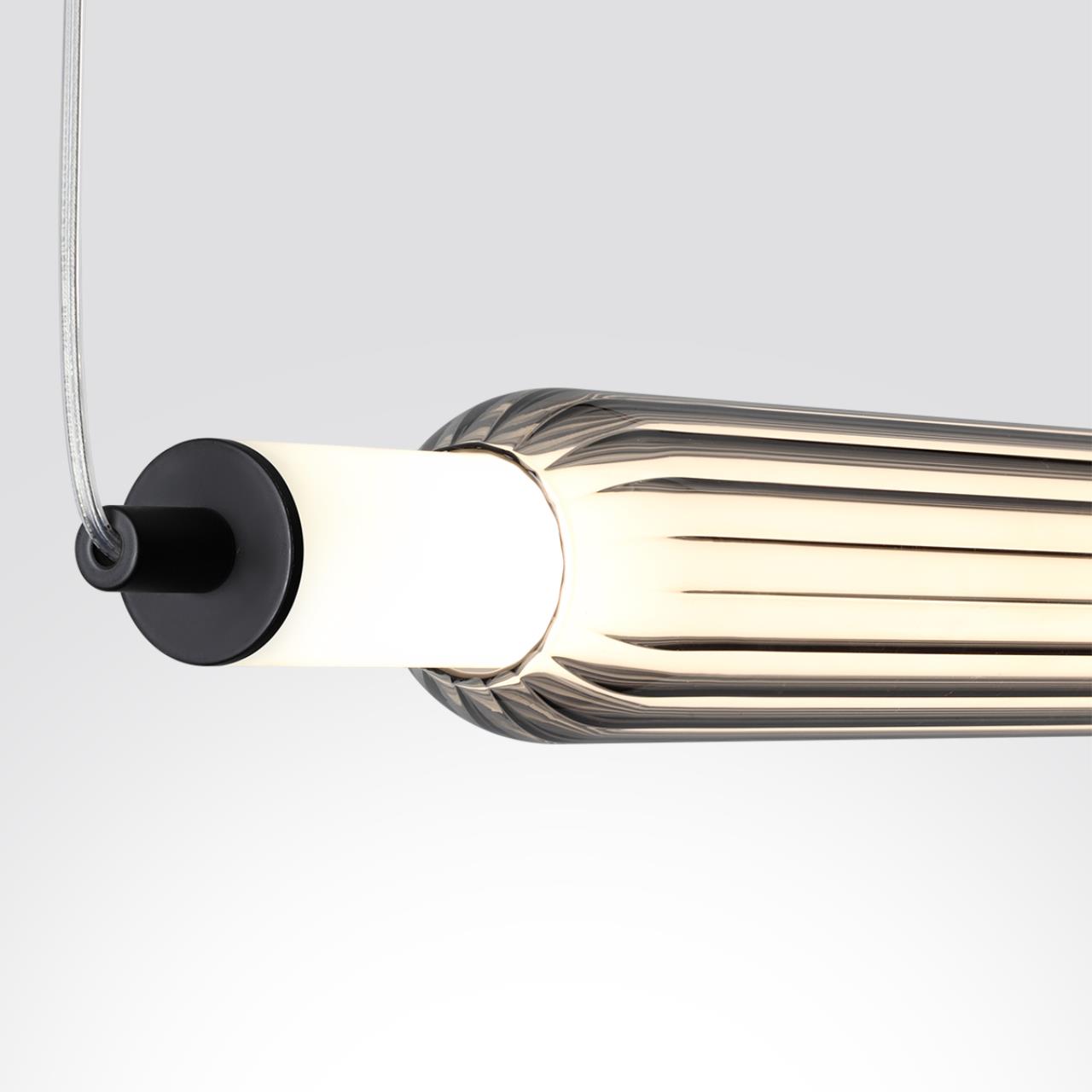 Подвесной светильник 61*120*12 см, 1*LED*15W 4000K Lumion TRENDY 6556/15L черный, дымчатый
