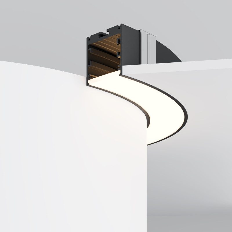 Радиусный профиль ALM-3535R-B-D-90°-0.3M 3,5*3,5*30,63 см, Maytoni Led Strip черный