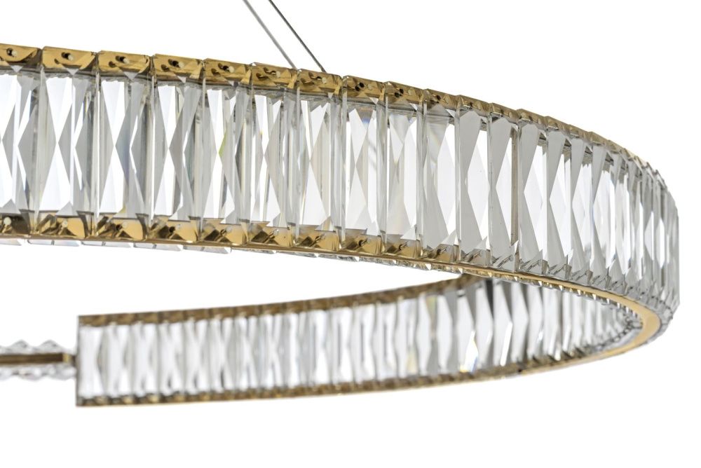 Люстра *100* см, LED лента*LED*95W, 3000K, Arti Lampadari Carini Carini L 1.5.100.101 G, Золото