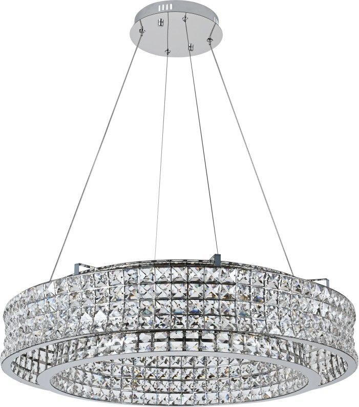 Подвесная люстра 80 см, 100W, 3000-6000K, Stilfort Karnelli 4024/09/08P, хром