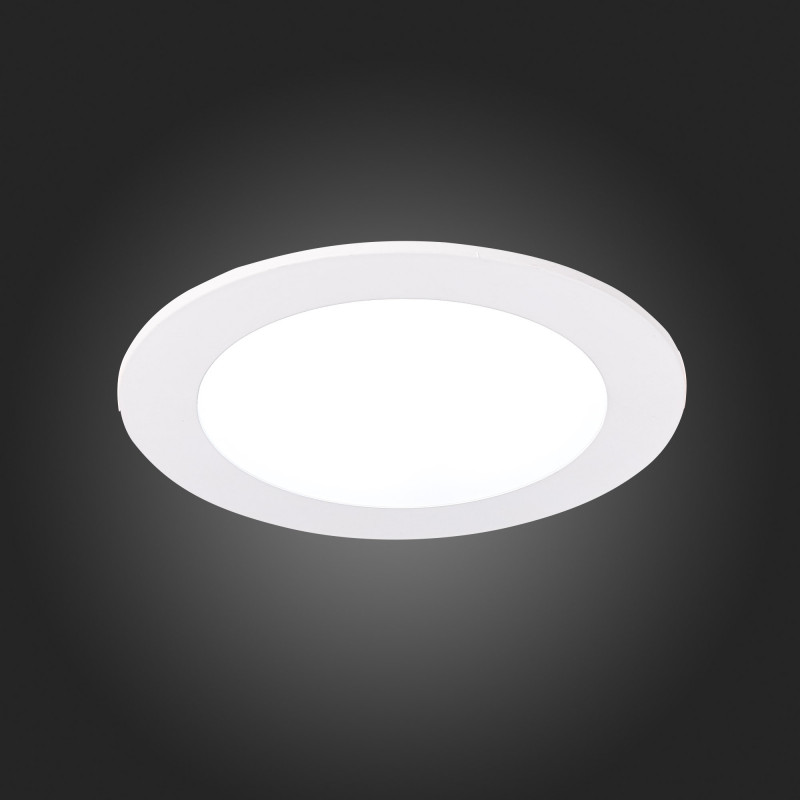 Встраиваемый светильник 12/10 см, 10W 3000K/4000K/6000K, IP20, 850 Lm ST LUCE ST212.508.10 Белый