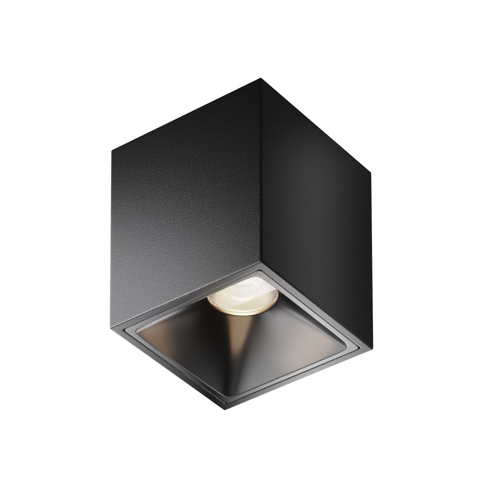 Потолочный светильник 6*8 см, *LED*8W, 4000K, Maytoni Alfa LED C065CL-8W4K-SQ-B, Черный