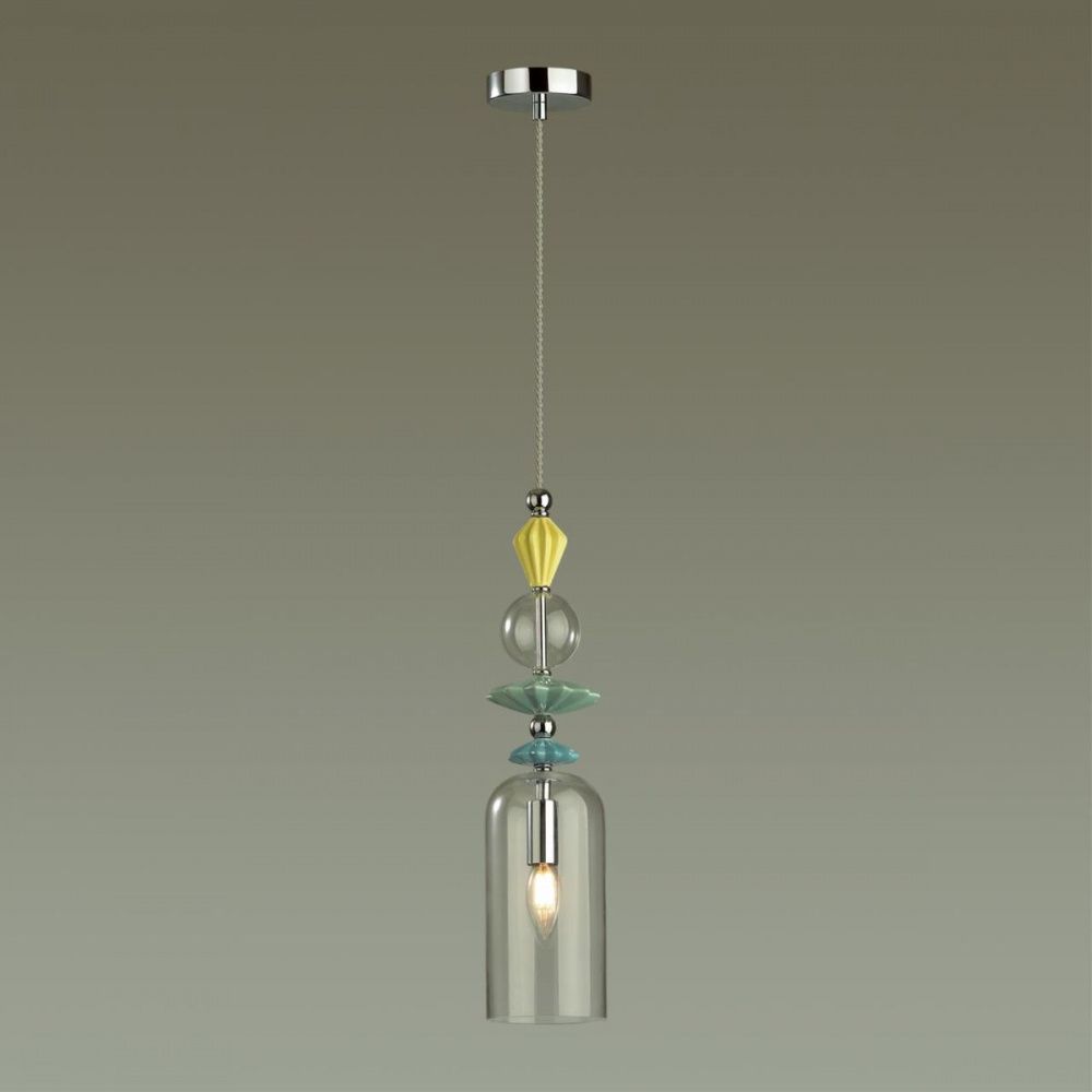 Подвесной светильник диаметр 11 см Odeon Light Bizet 4893/1 Хром