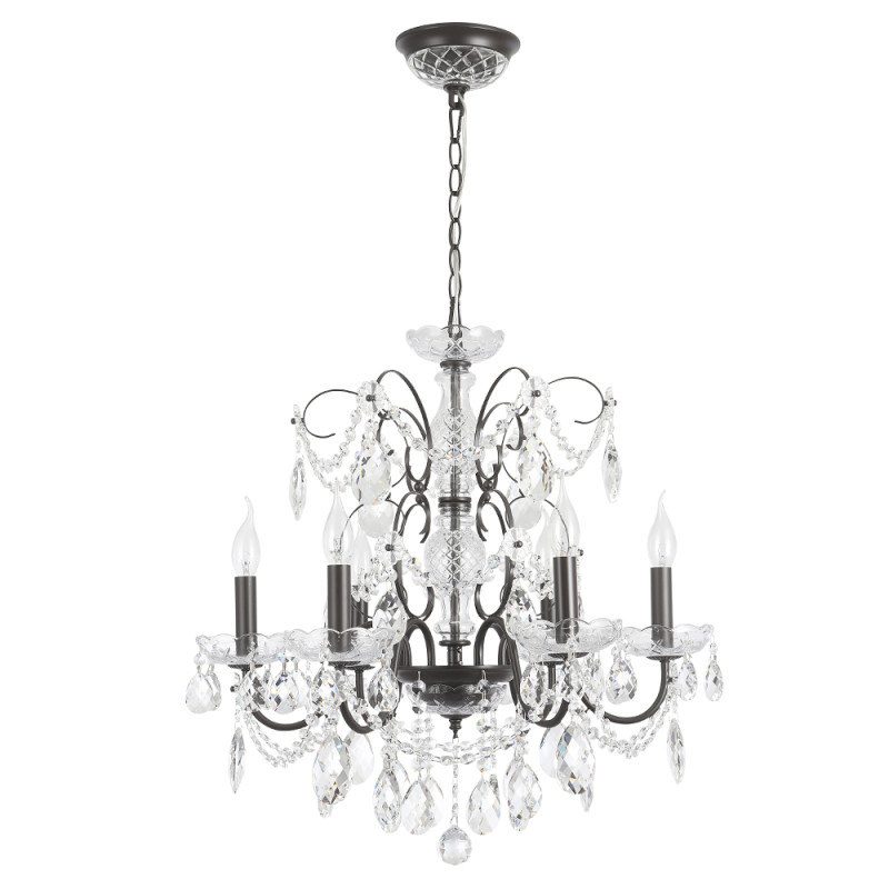 Светильник 60 см, Crystal Lux ODELIS SP6 BROWN, коричневый кофейный