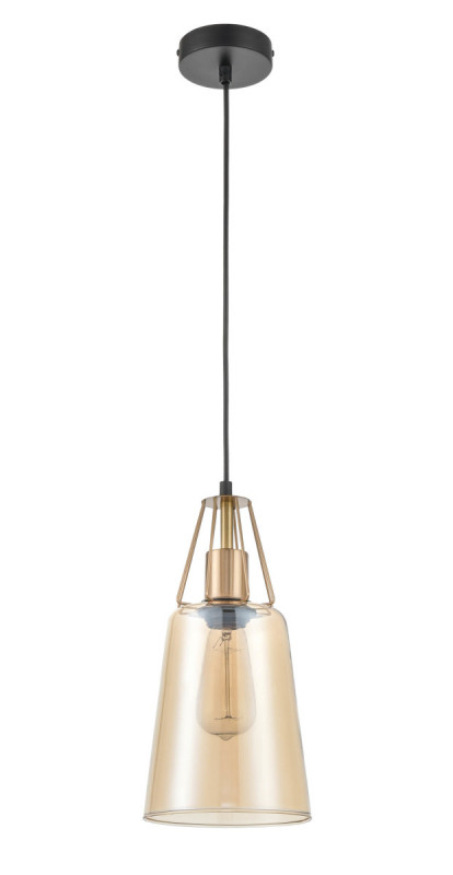 Подвесной светильник  16*154 см, 1*E27 черный, латунь Vele Luce Roberto VL5552P11