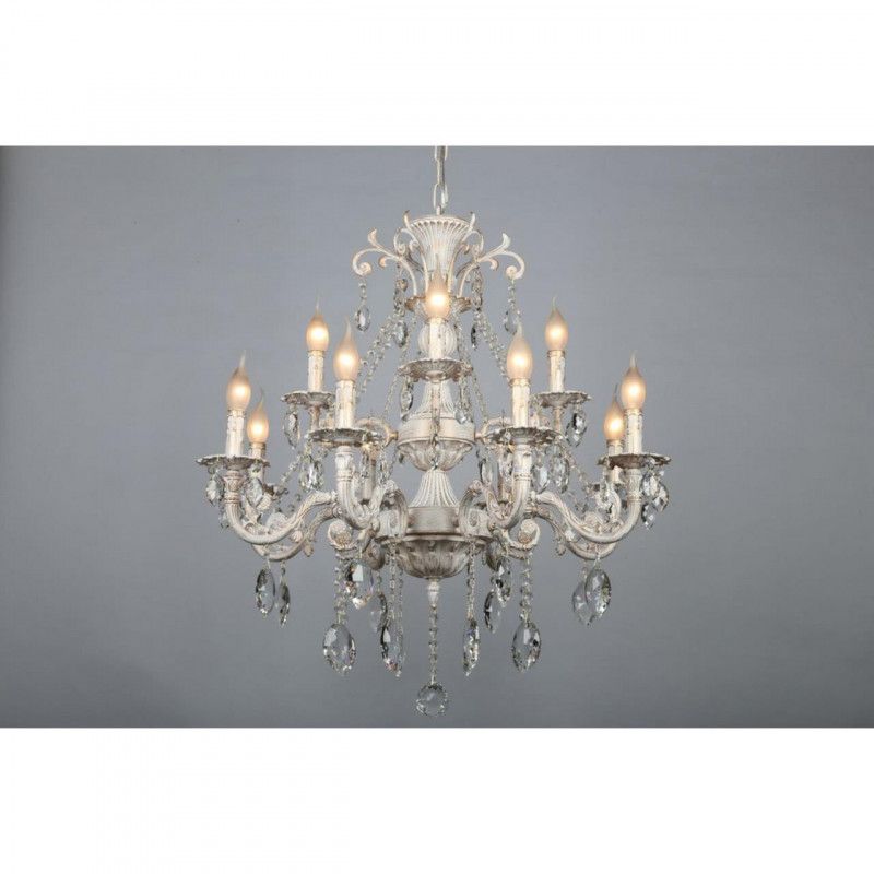 Подвесная люстра 76*95-125 см, 12*E14, 60W, Omnilux Omnilux 790 OML-79003-12, белый