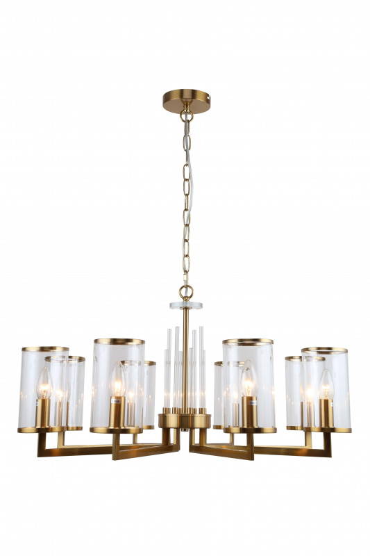 Подвесная люстра Stilfort Vase 1046/05/08P, диаметр 75 см, золото