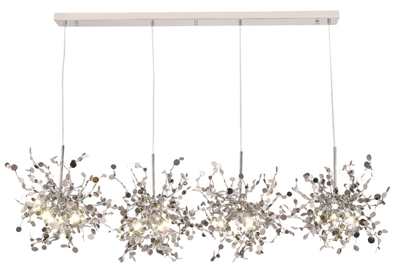 Светильник 160 см Crystal Lux GARDEN SP3х4 L1600 CHROME Хром