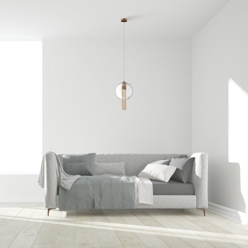 Светильник 25 см, Maytoni Flusso P095PL-01BZ1, бронза