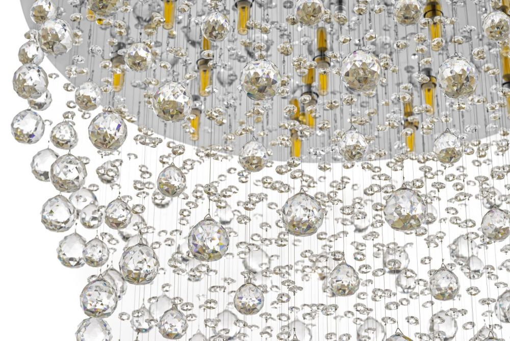 Люстра потолочная *80*120 см, 24*G9*40W, Arti Lampadari Flusso Nickel Flusso H 1.4.80.615 N, Никель