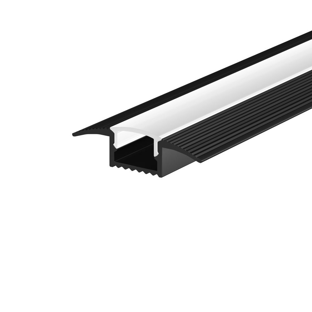 Алюминиевый профиль встраиваемый в пол 37x10 (Черный, 2 м), ALM-3710-S-2M 636023 Maytoni