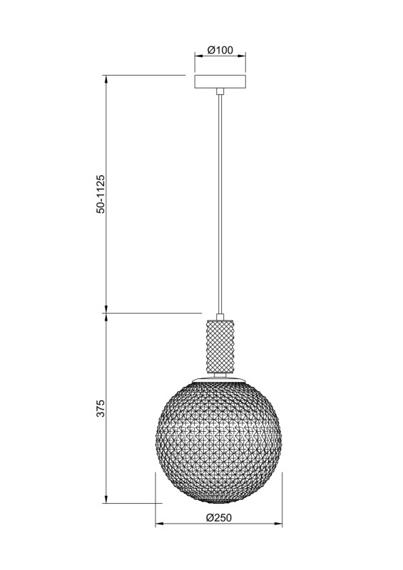 Cветильник 25 см Maytoni Milagro P030PL-01CH хром