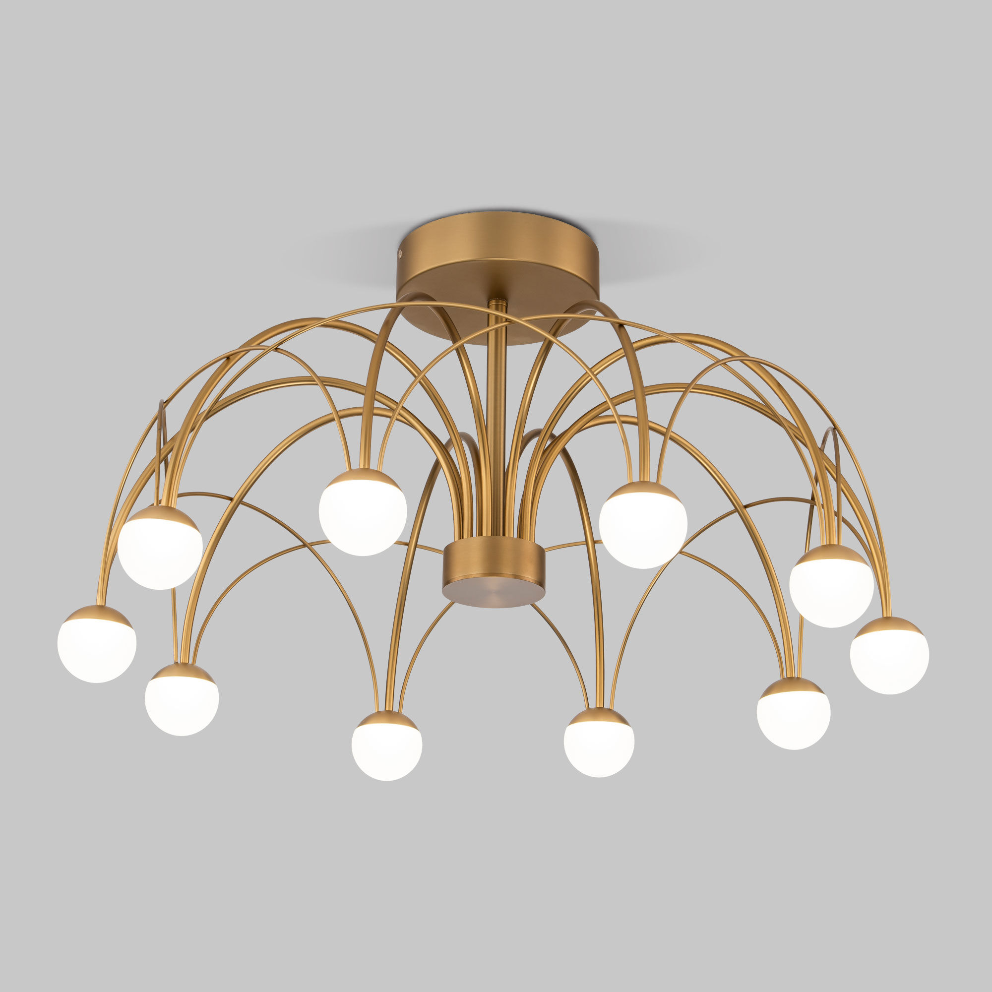Светильник 65*65*35 см, LED*35W, 4000K, Eurosvet Ragno 90031/10, золото, a069303