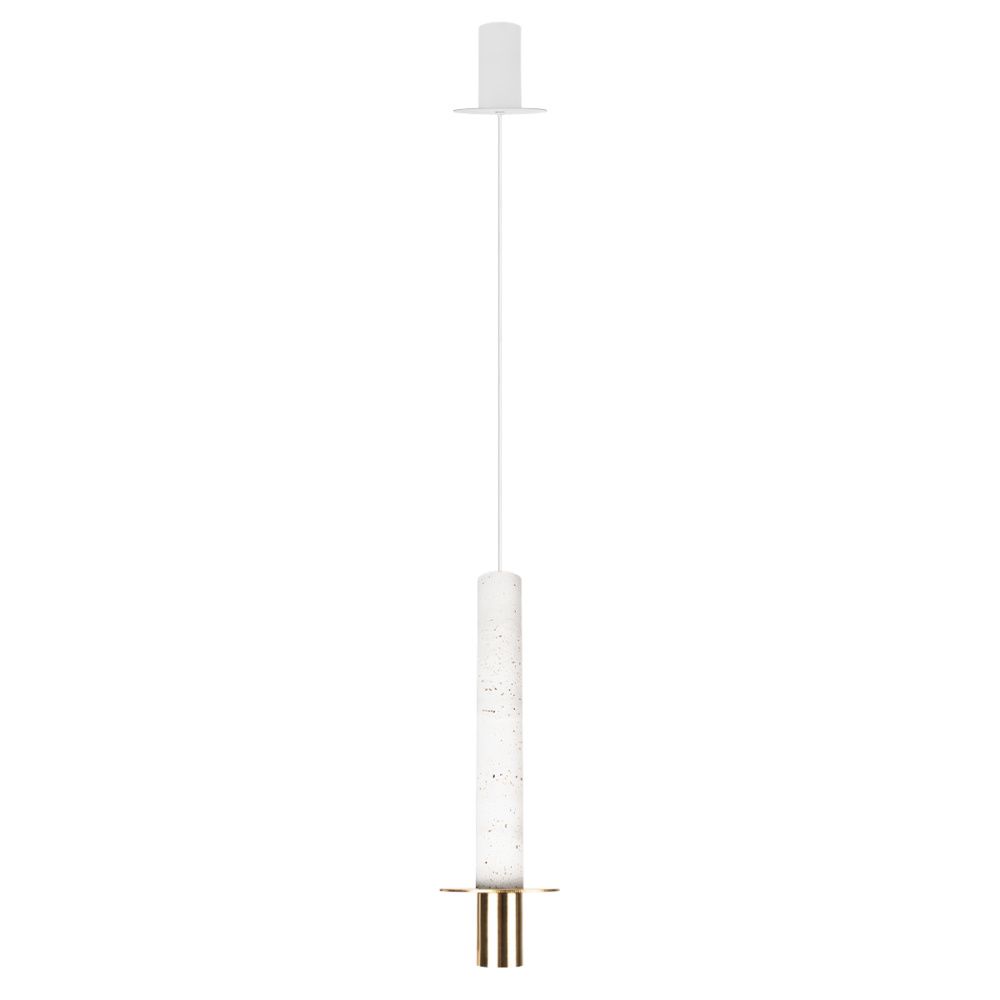 Подвесной светильник *13*43 см, 1*LED*7W, 4000K, Loft It Lava 10361D, Золотой, белый