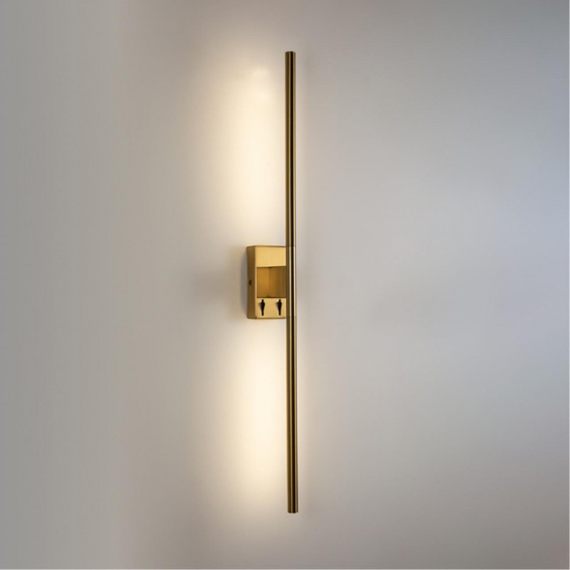 Бра 84 см 10W 4000K Arte Lamp LINES A2029AP-1PB медь