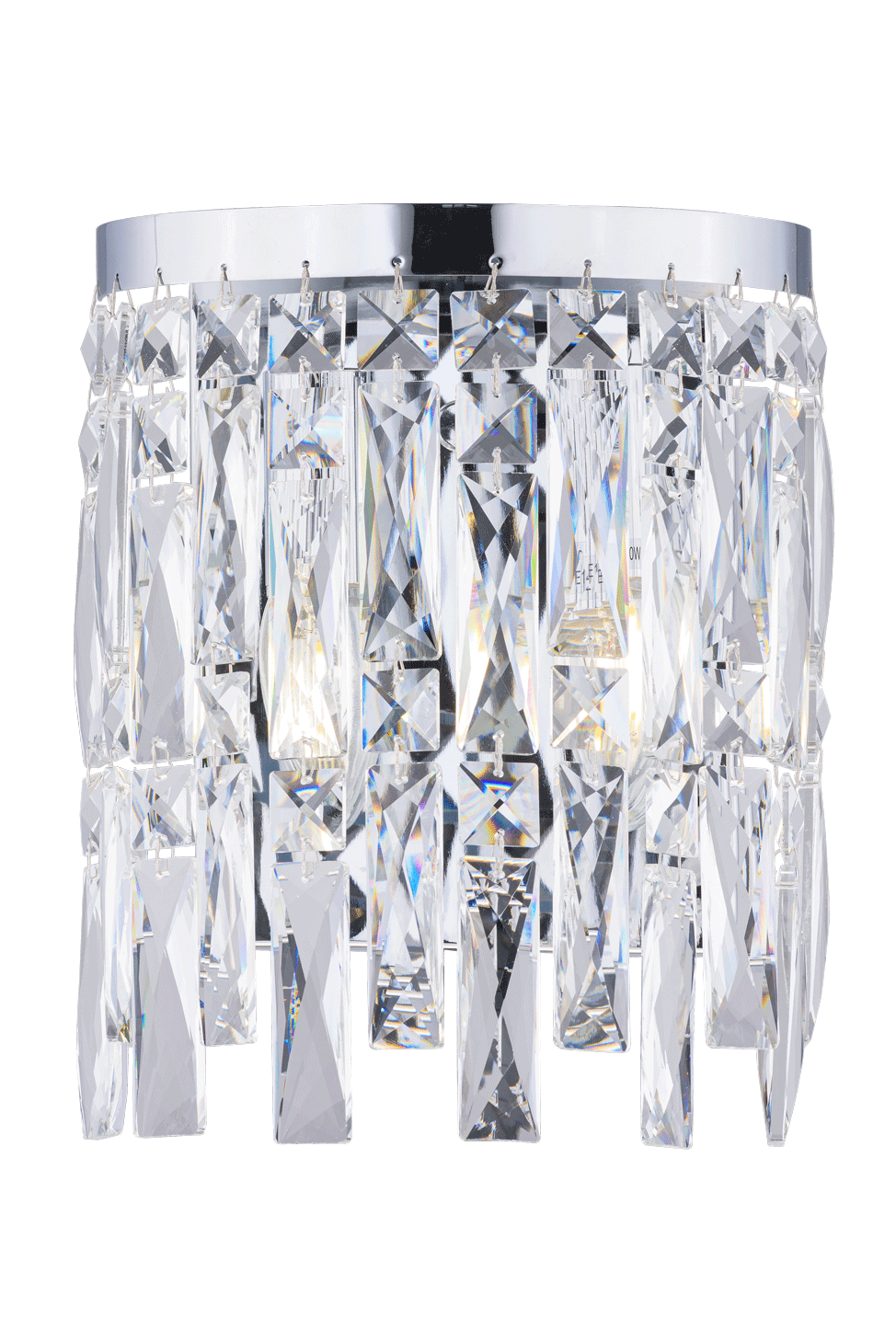 Бра 200*220, 2*E14, 40W NewRgy Cristallo NW722-ф200*H220 Chrome, Хром