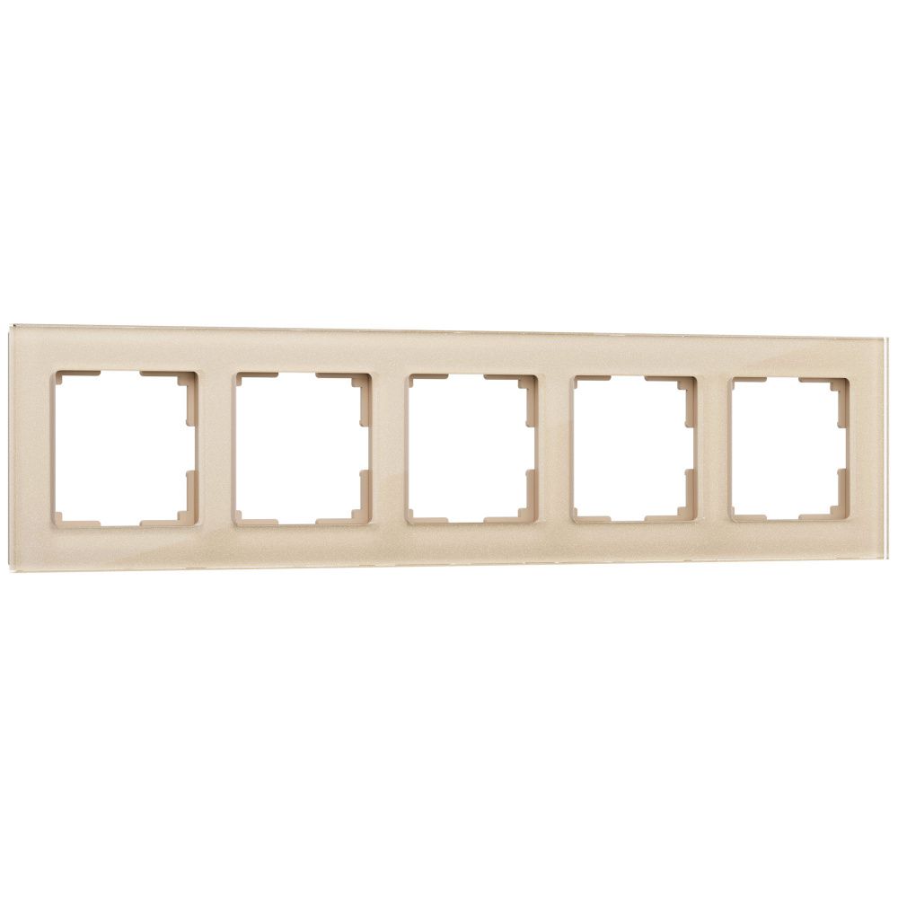 W0051111/ Рамка на 5 постов Favorit (шампань,стекло) Werkel 4690389160134