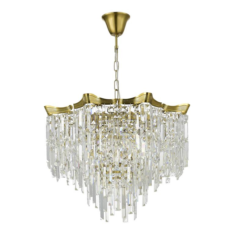 Светильник подвесной 78*44/100 см, 10*E14 ST LUCE Ofelia SL1659.303.10 латунь