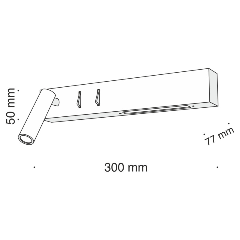 Бра Maytoni Comodo C031WL-L8W3K, 8W LED, 3000K, белый