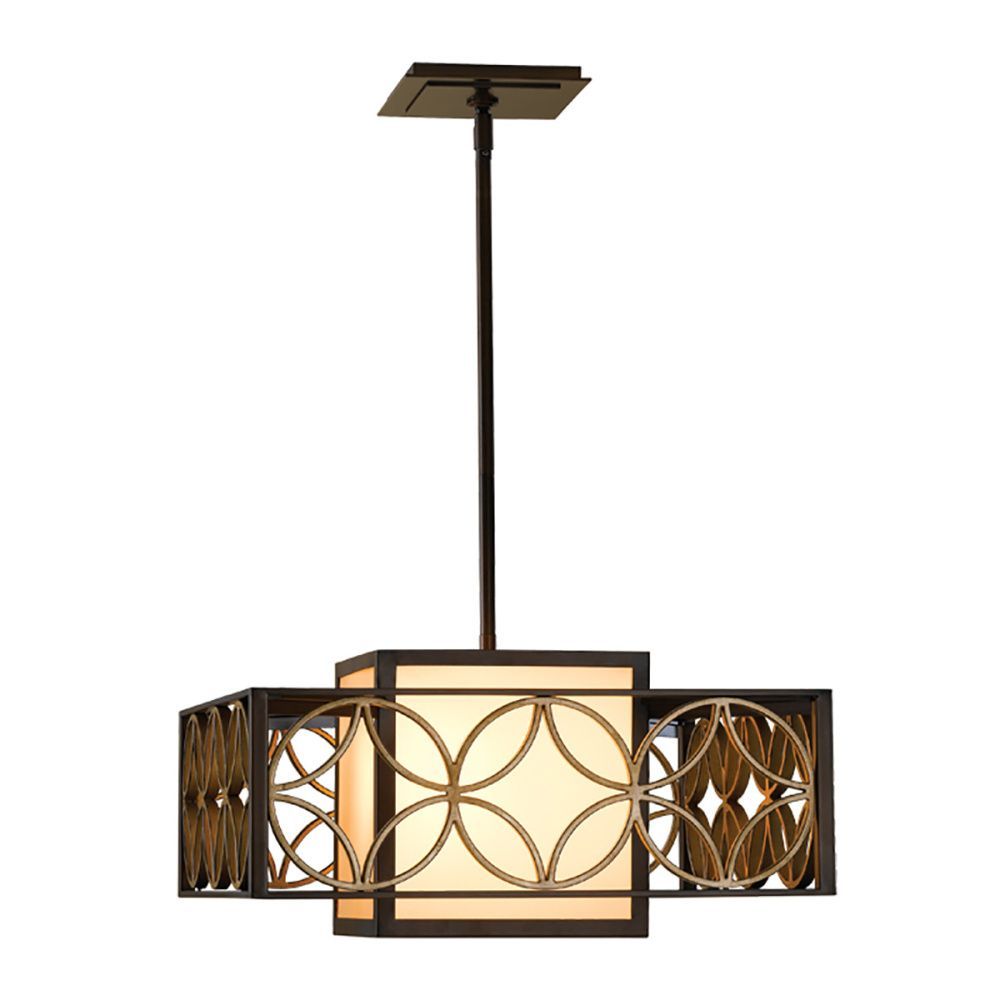 Люстра *53*32-174 см, E27*100W, Natural Concepts Feiss Remy HK-MAYFLOWER3, бронза