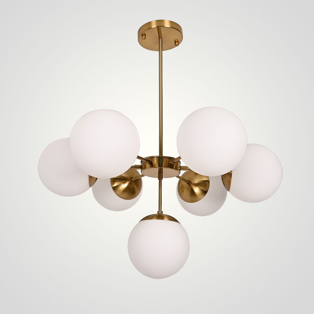 Подвесной светильник Copper Light Chandelier 7 80*80*48 см, 7*E14*40W, ImperiumLoft 40.1492, Золотистый