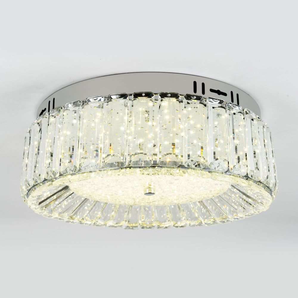 Потолочный светильник 40*15 см, LED 48W, 3000-6000K MODELUX ML.2305.400 CR хром