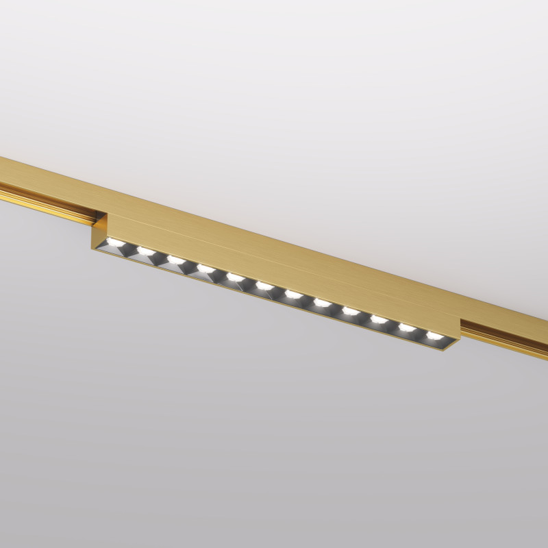 Светильник на шине 23,1*1,9*2,7 см, 10W, 3000К, Denkirs SHINE GRILL DK5771-SB латунный