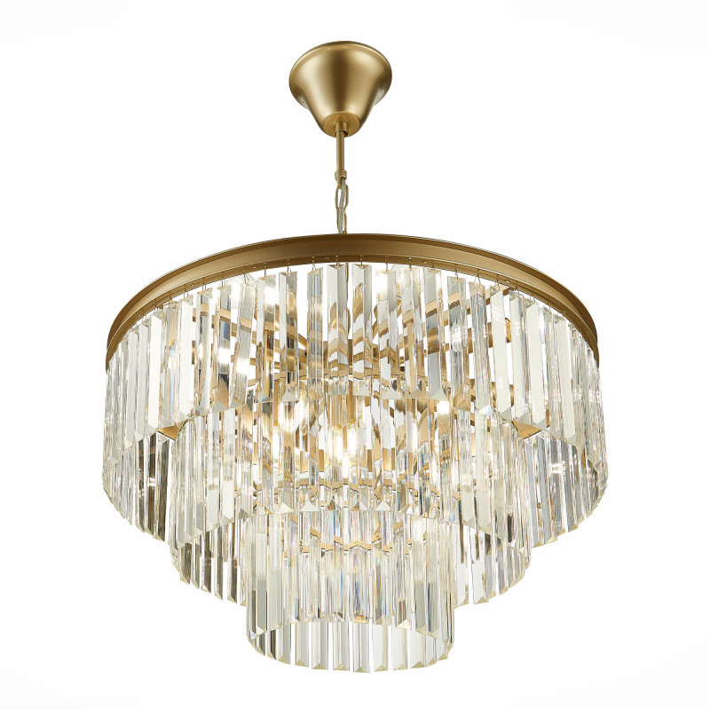 Люстра подвесная 60 см, ST LUCE ERCOLANO SL1624.203.12 шампань