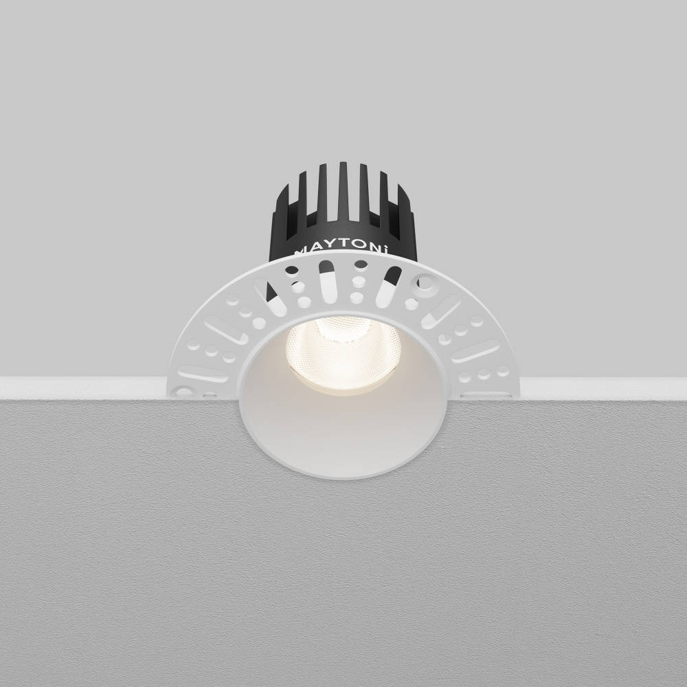 Встраиваемый светильник  DL119-10W-4K-TRS-W **-8,2 см, *LED*10W, 4000K, Maytoni technical Dip DL119-10W-4K-TRS-W, Белый