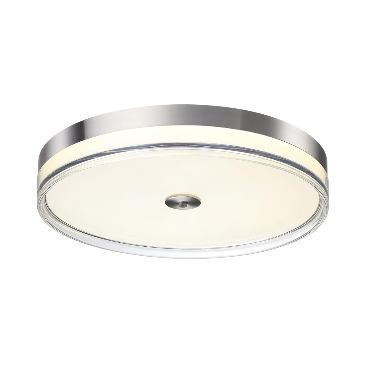 Настенно-потолочный светильник 50*8,2 см, LED 112W 4000K Sonex Eterna 7727/112L никель/прозрачный