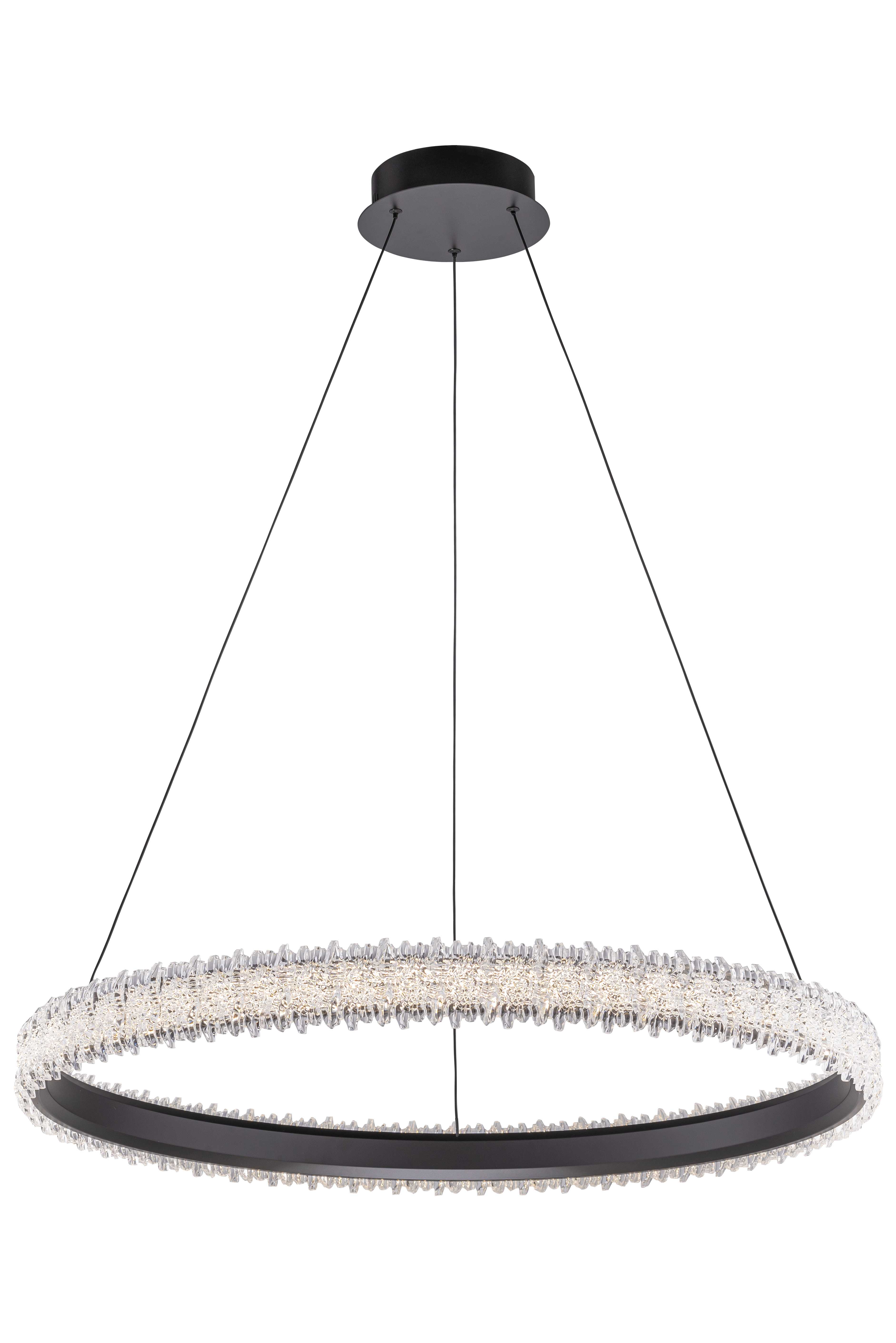 Люстра 800*150, LED, 75W 4000K NewRgy LED 23099MD-80 BK, Черный