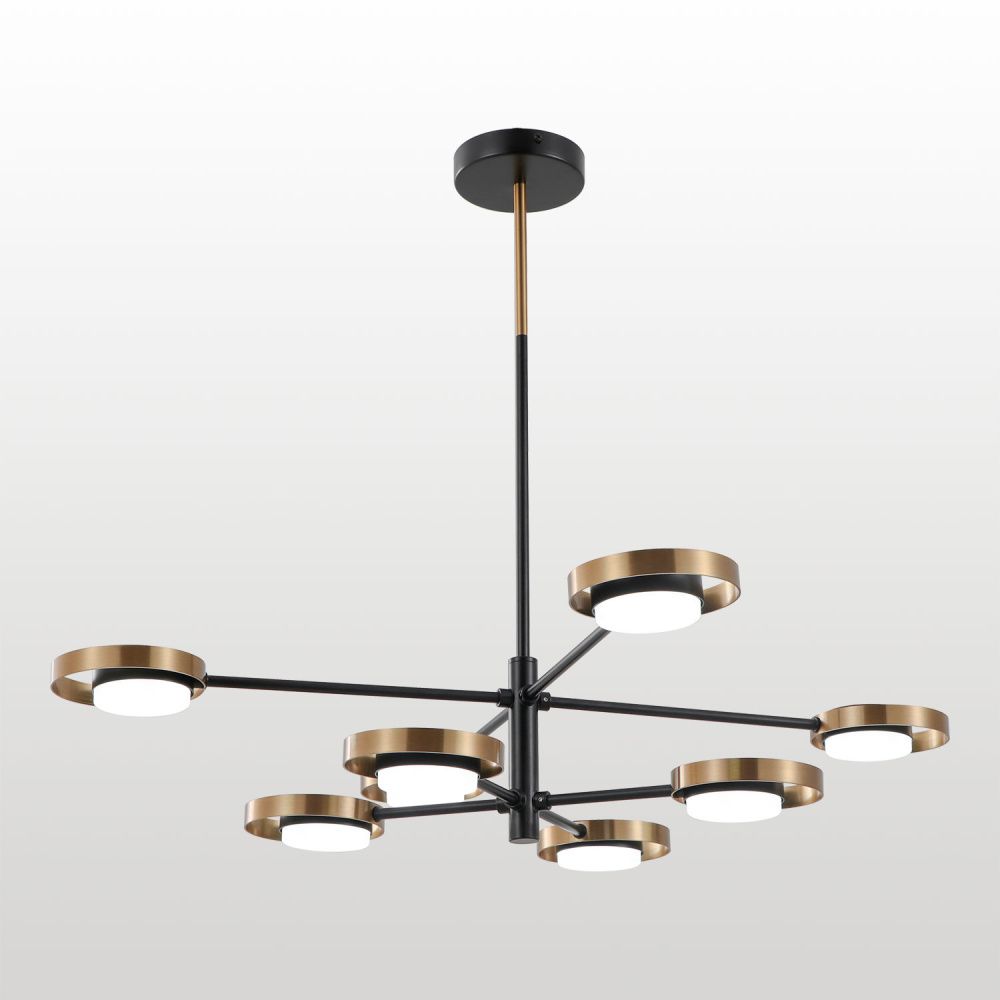 Люстра потолочная *80*63-63 см, 6*GX53*7W, Lussole Gilbert LSP-6061, черный