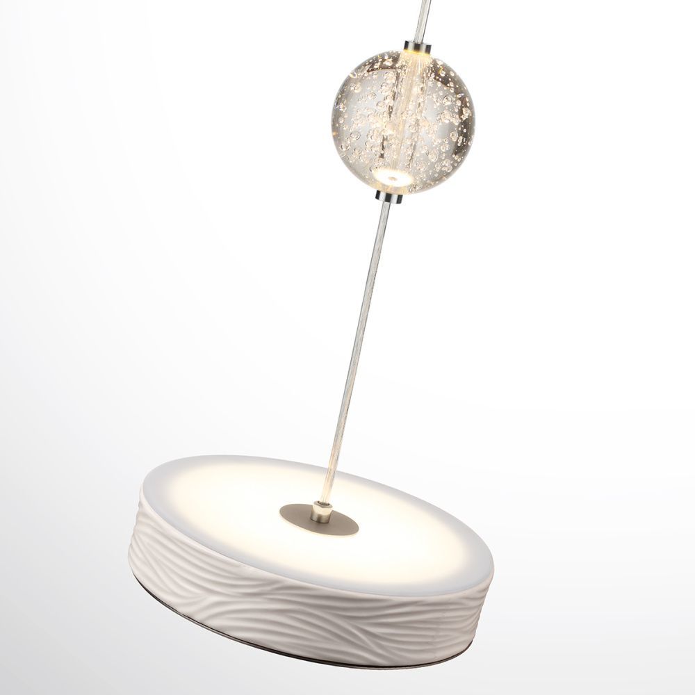 Светильник 22 см, 32W, 2000-4000K, Odeon Light 5451/32L, никель